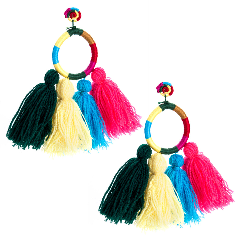 Exotic alloy plating earring (color)NHJE0485-color