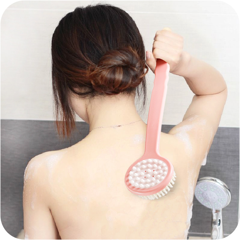 保士洁厂家直销背部清洁刷洗澡刷沐浴刷按摩软胶可拆卸软毛刷