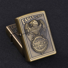 JT6017 Jiantai kerosene lighter wholesale metal portable grinding wheel open flame windproof cigarette lighter direct sale