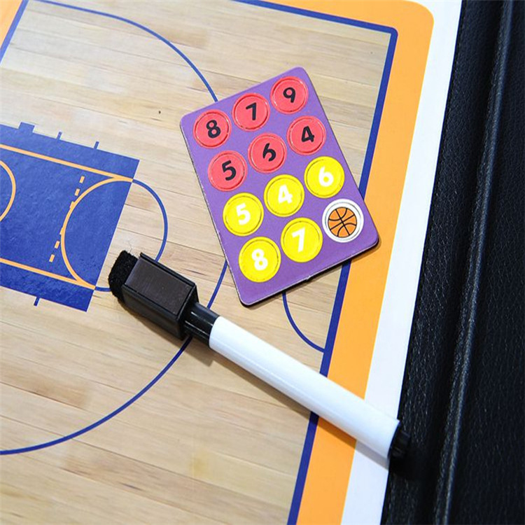 Yuke fútbol entrenador de baloncesto mesa de arena magnética simulación táctica demostración diagrama tablero con pluma doble medio tablero táctico