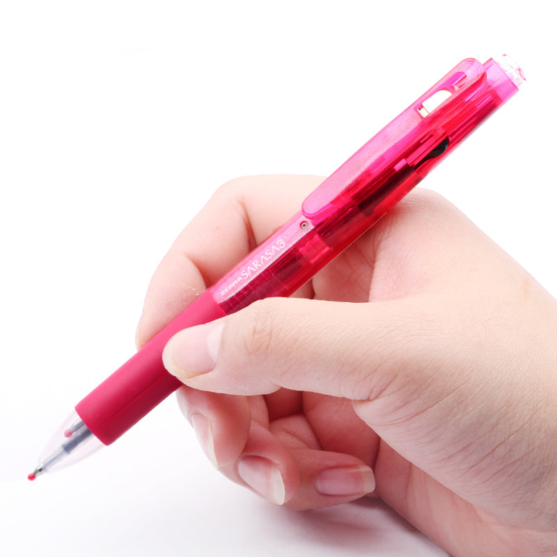 (2개) 일본 ZEBRAZEBRA J3J2 3 색 젤 펜 큰 입 펜 홀더 멀티 컬러 젤 펜 다기능 펜 0.5MM