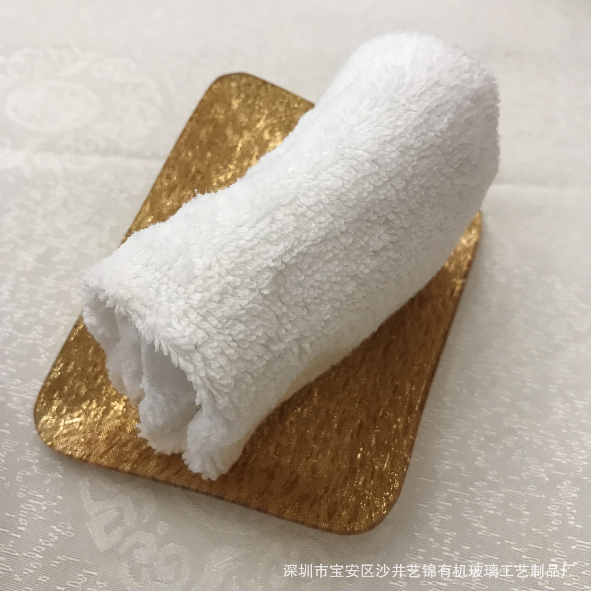 亚克力毛巾盘酒店KTV果盘酒店用品盘具收纳盘防霉防摔托盘