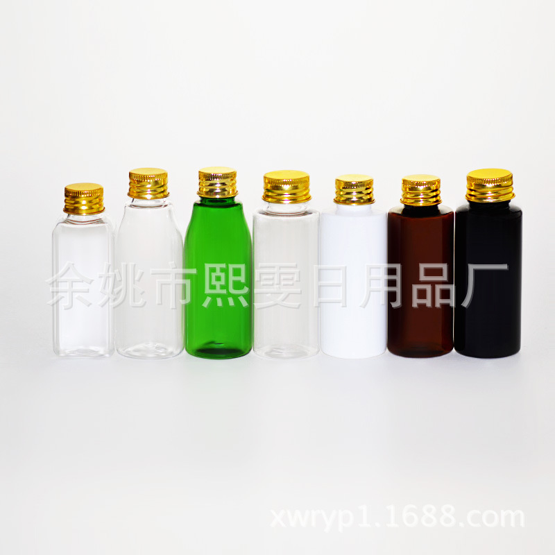60ml小瓶铝盖塑料瓶 PET瓶 化妆水分装瓶 纯露瓶