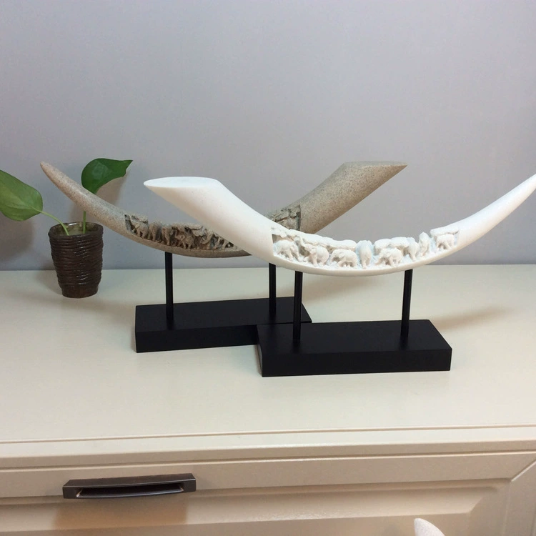 Креативные украшения для дома Украшения для гостиной Вход в телевизор Украшение для шкафа Китайская имитация украшения из слоновой кости Художественные украшения