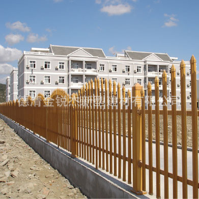 厂家供应绿色塑钢草坪围墙市政绿化护栏