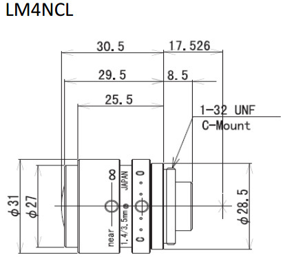 短焦距镜头  KOWA兴和  LM4NCL