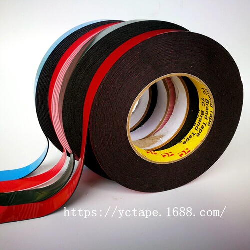 PE foam double-sided tape PE car foam tape black white foam double-sided tape 1MM thick