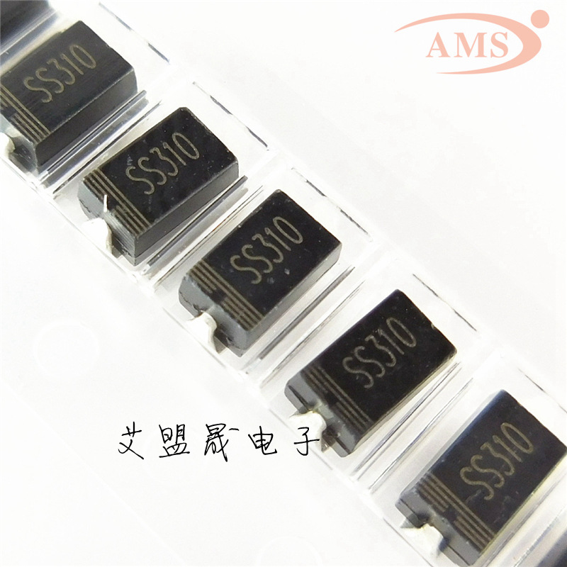 SS310 丝印：SS310 DO214AC/SMA 3A 100V肖特基二极管 全新现货