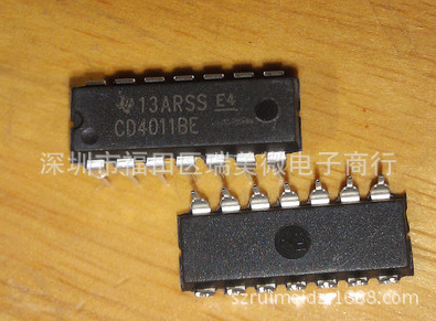 全新 CD4011 CD4011BE DIP14 CMOS 四路2输入与非门 逻辑芯片