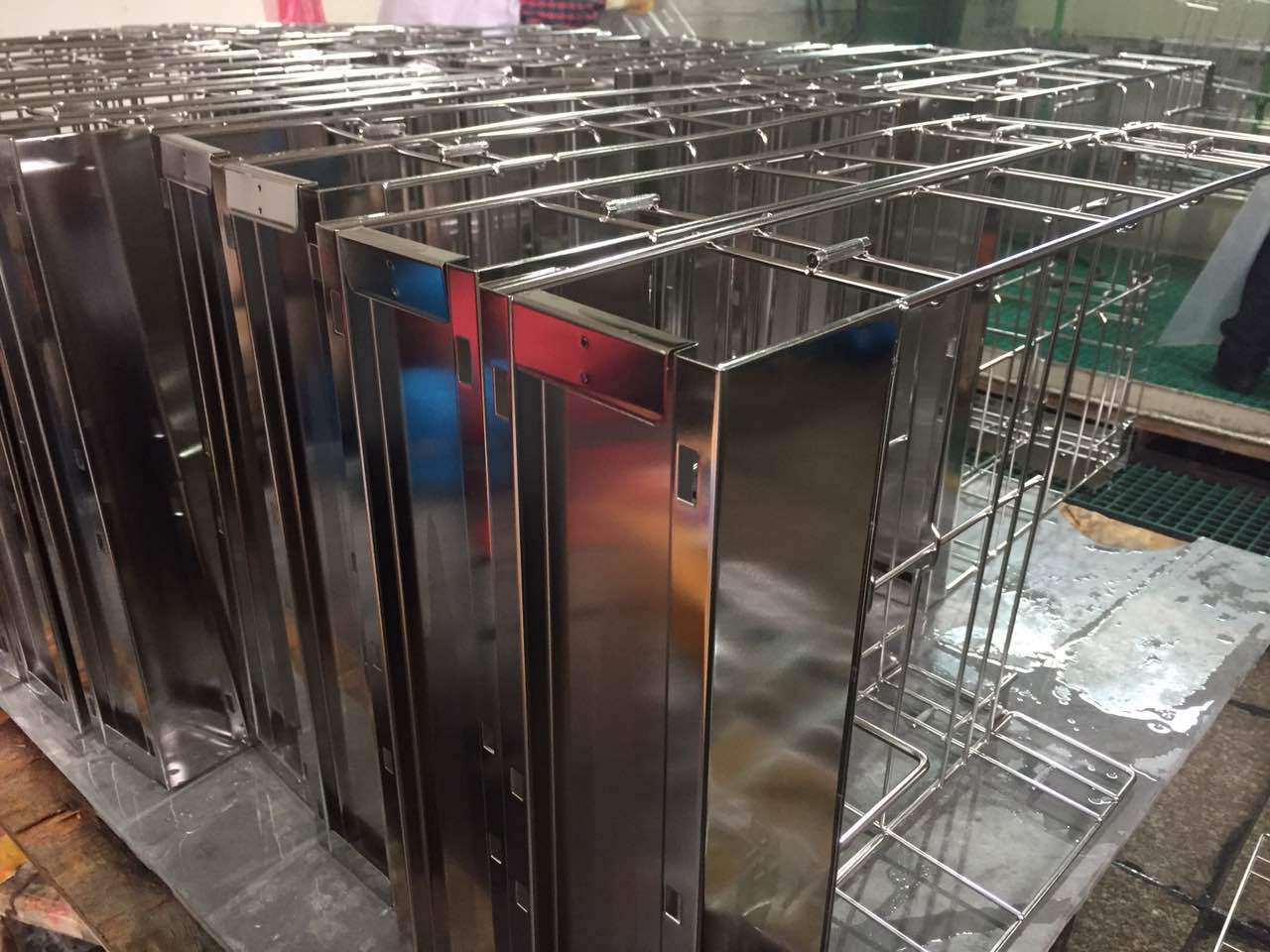 宁波厂家提供不锈钢置物架电解抛光加工 不锈钢制品电镀加工