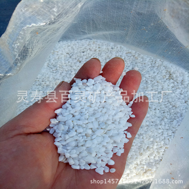 供应各种颜色水磨石子 园艺地砖碎石鹅卵石 胶粘石白色小石头