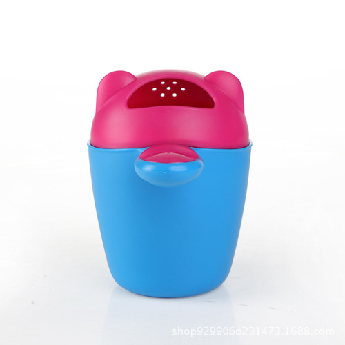 Baby shower water spoon baby bath bath children cartoon bear shampoo cup splashing water scoop shampoo cup thickened