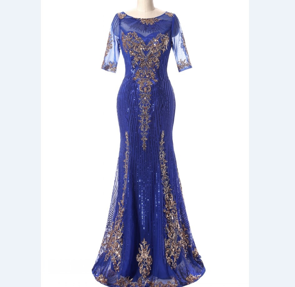 Fashionable evening dress for bride