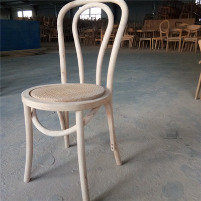 实木弯曲椅实木白茬椅子西餐厅咖啡厅白坯椅子实木凳子桦木餐椅