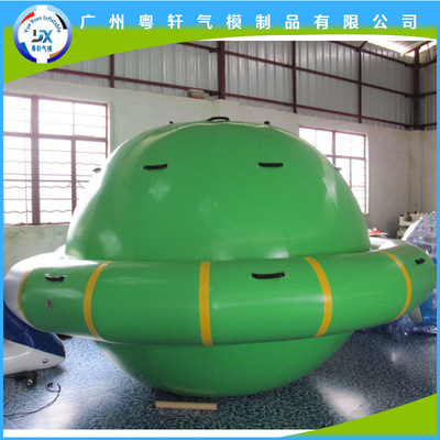 水上陀螺 水上星球翘翘板 圆形翘翘板 水上星球玩具 水上旋转跳台