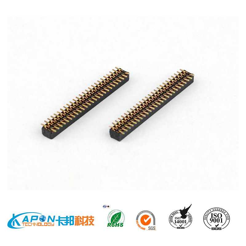 1.0排母,间距1.0 排母插座 SMT 双排排母 female header