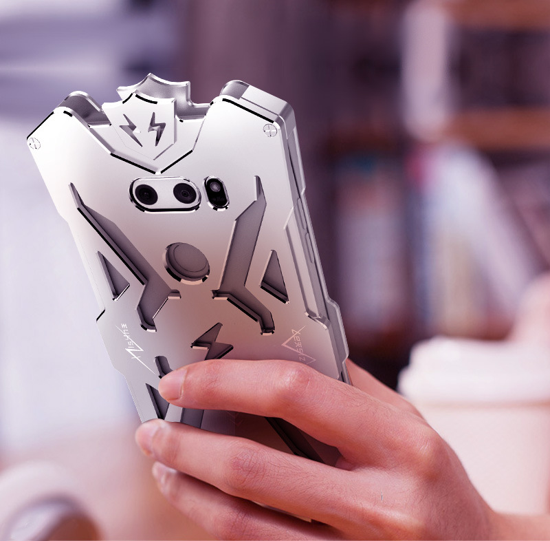 SIMON THOR Aviation Aluminum Alloy Shockproof Armor Metal Case Cover for LG V30