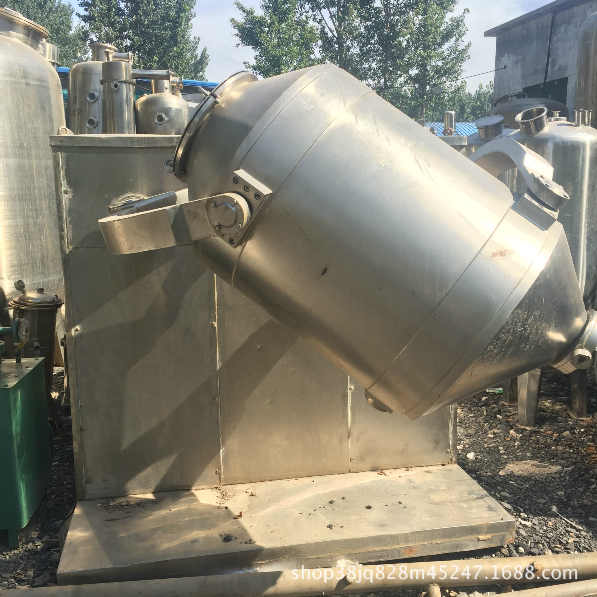 二手混合机，二手1500L三维混合机，二手V型混合机，槽型混合机