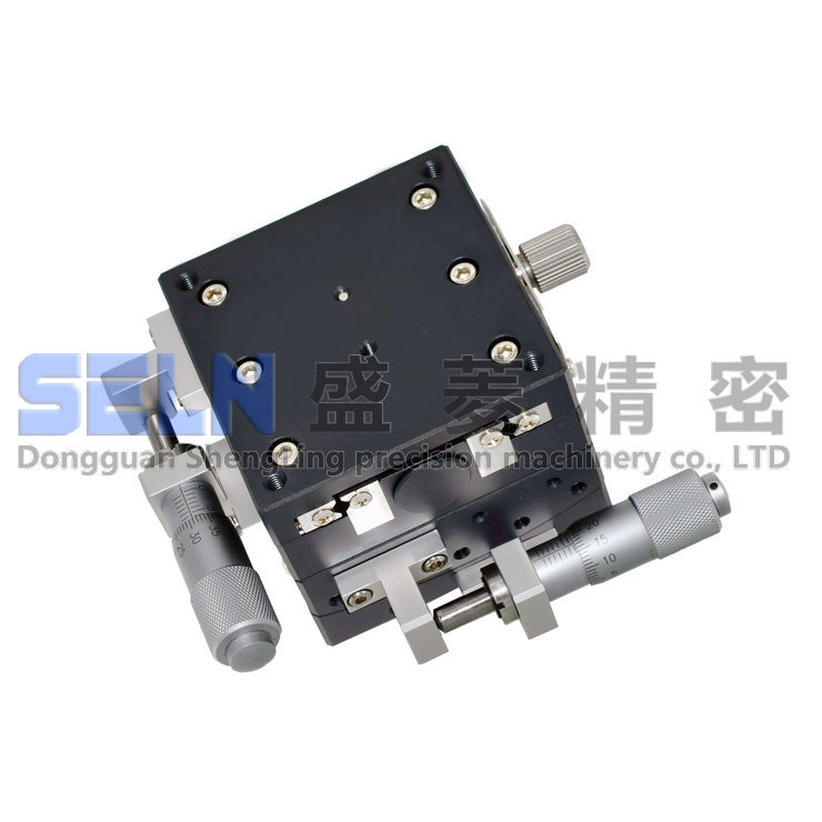 高精度αb轴GFY40-40-L交叉导轨型调节角度位移平台千分尺微调台