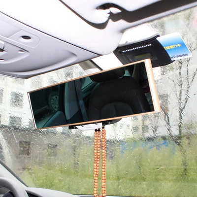 The second generation of large field of view anti-glare rearview mirror ghost-free explosion-proof wide-angle curved blue mirror 280mm CS-104