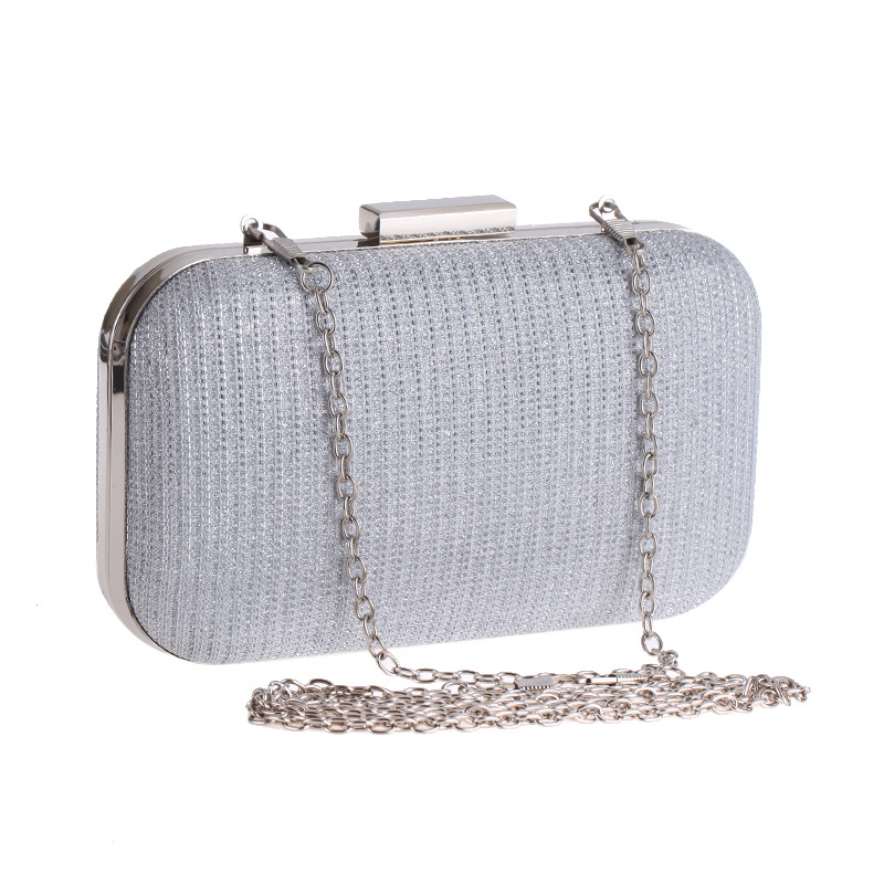 Female Bag Evening Banquet Clutch Bag Female Bag Chain Small Box Bag Square Hard Shell Handbag display picture 2