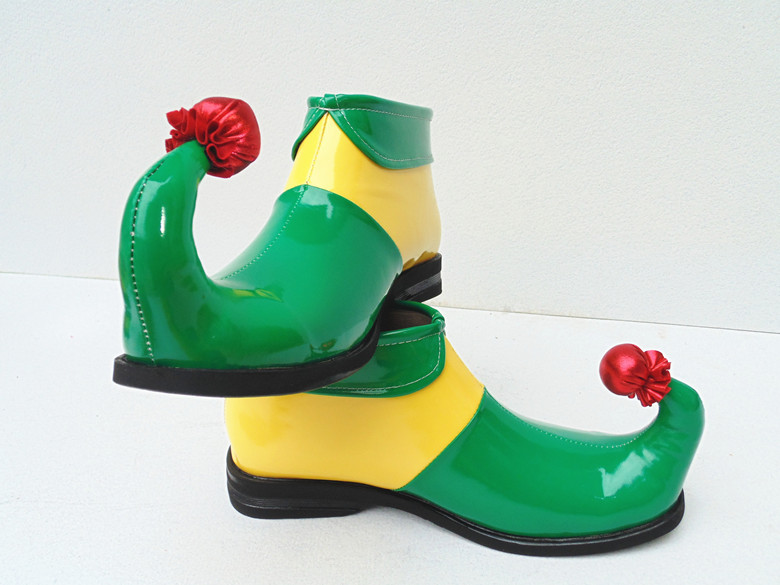 Nuevos zapatos de payaso cos anime rendimiento suministros cuerno mágico zapatos payaso vestido divertido zapatos divertidos