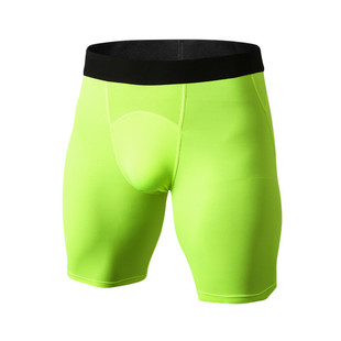 Wholesale Men's PRO Tight Shorts Sports Training Fitness Running Mesh Stitching Quick Dry Stretch Shorts