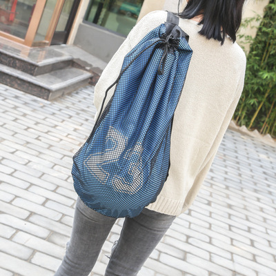 23号篮球包篮球袋训练包网袋双肩背包足球包束口袋健身运动桶包|ms