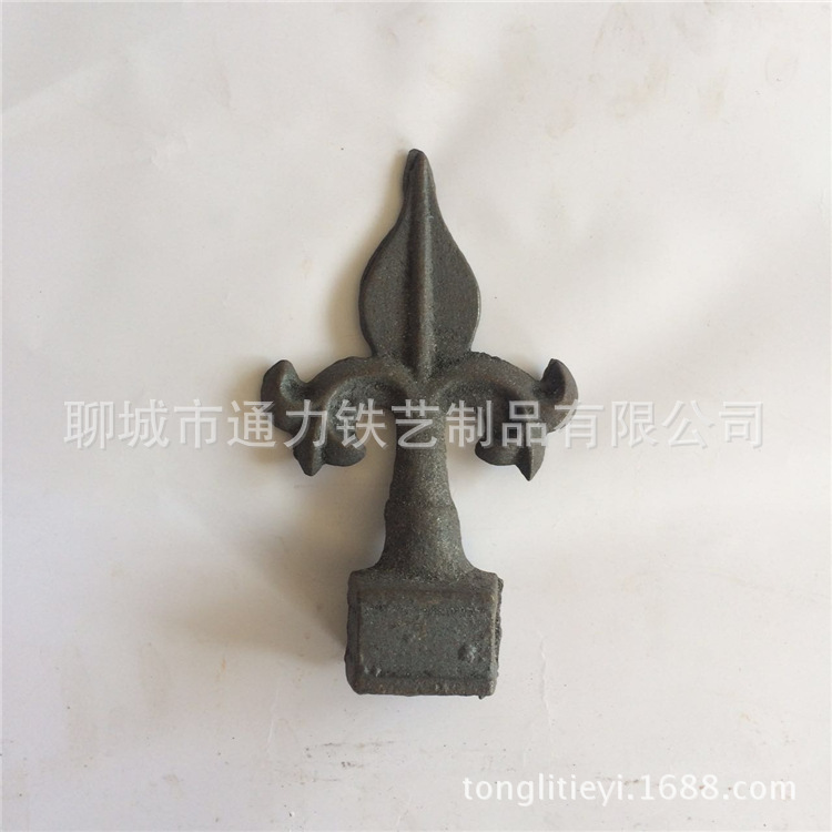 天津护栏配件铁艺铸铁枪尖矛头矛尖铸造枪尖护栏围栏装饰枪头