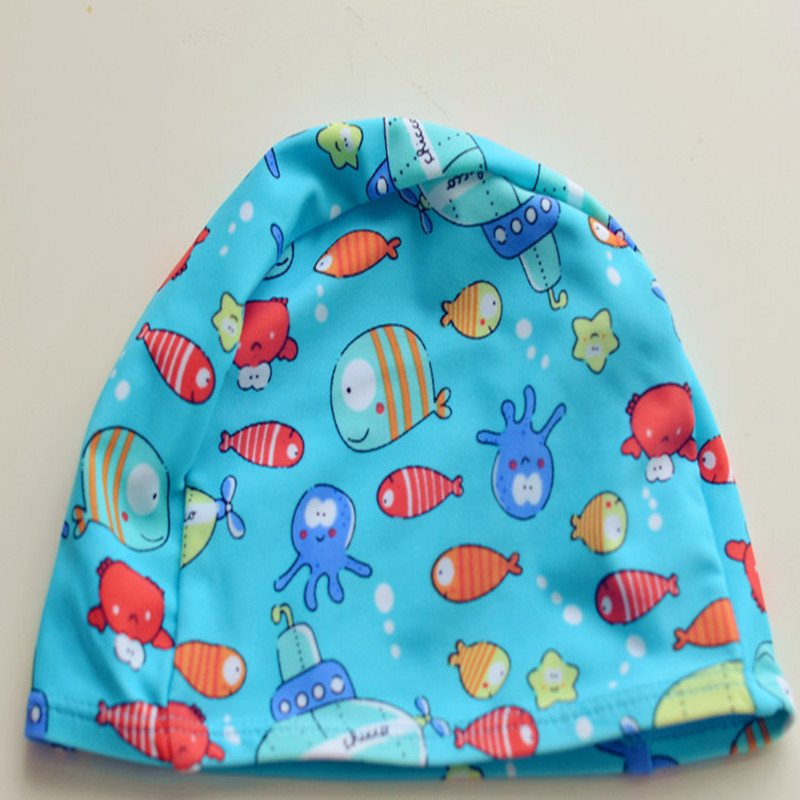 Blue swimming cap for boys for early age