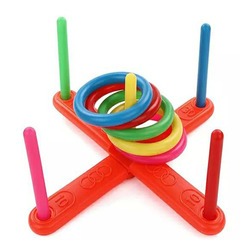 Children's toy cross 5-ring throwing ring creative educational fitness toy parent-child throwing ring sports equipment
