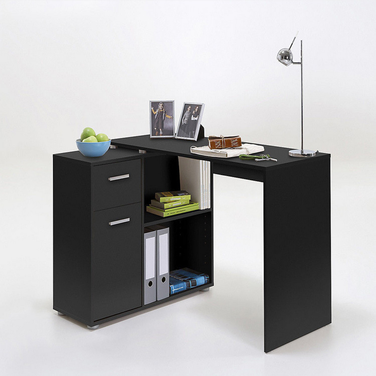 时尚台式电脑桌家用写字台可旋转转角书桌柜子组合创意办公学习桌