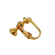 Screw ear clip 4mm flat head without hanging adjustable screw ear clip no piercing painless jewelry accessories earrings wholesale