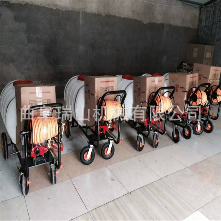 促销经济实用可拉管进地推车打药机 汽油大压力除虫打药机