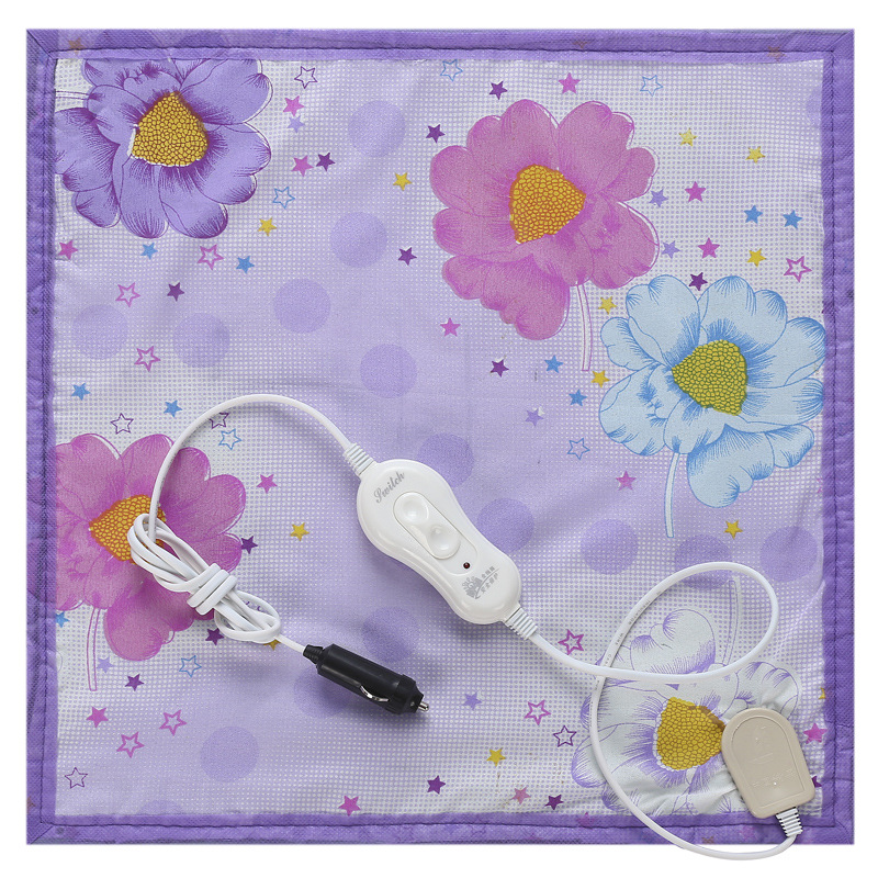 12伏车载电热坐垫汽车加热椅垫车用电热暖垫点烟器电褥子屁垫热毯