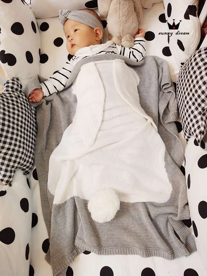 兔子毛线空调毯 (40)