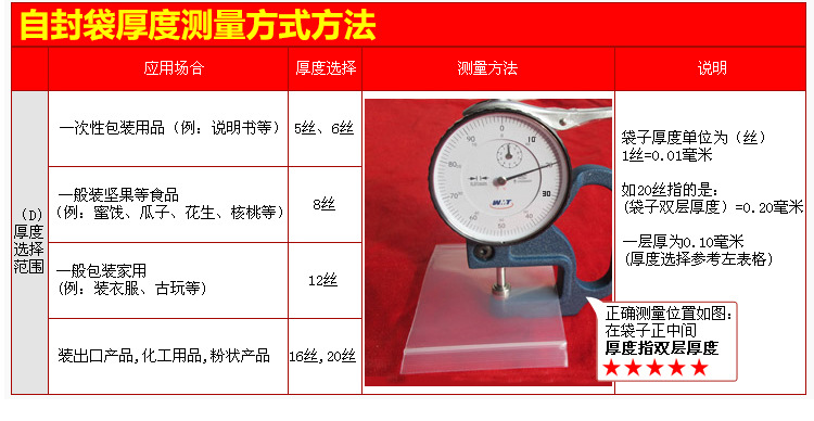 工厂批发加厚自封袋透明密封袋夹链封口分装塑料袋密实包装袋印字详情18