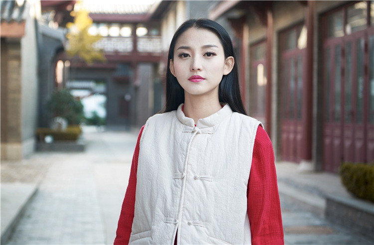 Gilet femme NIAN BAIXIU SPINNING en Chanvre - Ref 3316222 Image 32