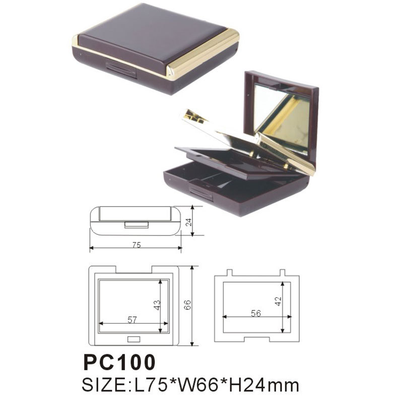 精艺  化妆品包材 多规格 粉盒 眼影盒 腮红盒 加工 定制 PC100
