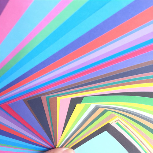 Wholesale new DIY colorful handmade paper for young children, paper crane origami materials, paper cutting, 15*15CM50 colors
