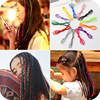 Colorful Yunnan colorful rope girl dirty braid ropes, tied hair color bands hair circles, hair rope woven hidden braid long hair bands