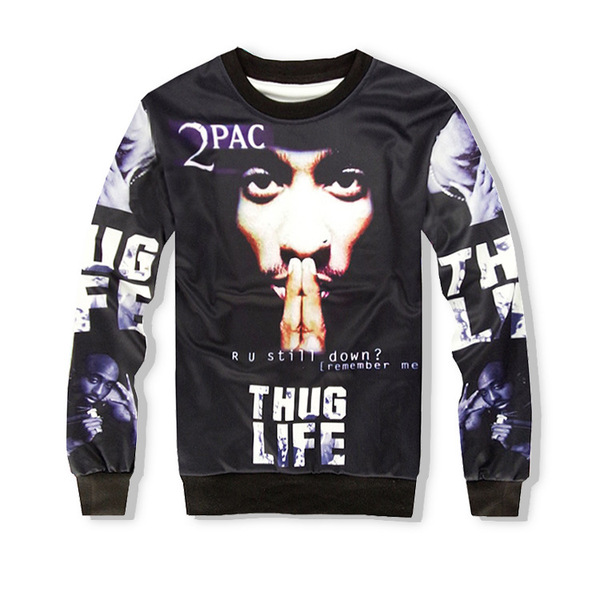 The cross-border electricity supplier sourcing sweater 3D sport Custom T-Shirt long sleeve