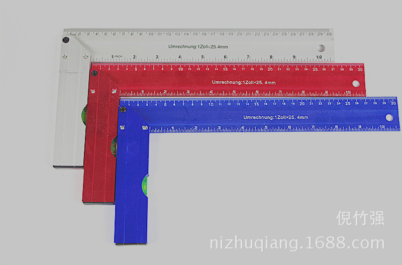厂家直销DLD-NO.2278铝合金带水泡角尺量具精准角尺
