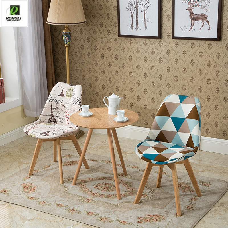 简约实木椅椅子批发 时尚布艺客厅办公椅 创意餐桌椅休闲椅厂家直|ms