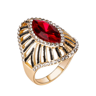 Новое желание персидское император красный бриллиант с алмазным кольцом пустое кольцо Yiwuyuan Head Factory A2492