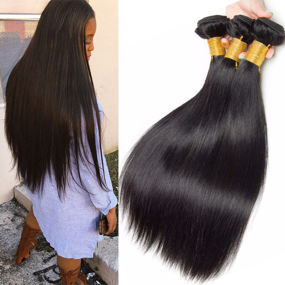 Brazilian straight hair wig real human h...