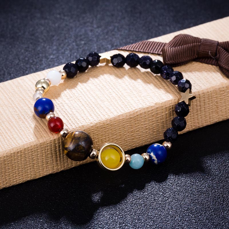 Ethnic Style Geometric Natural Stone Beaded Braid Bracelets display picture 4