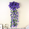 18 Simulation Big Violet Canton Wedding Flowers Hanging Wall Flower Window Bald Window Decoration Fake Flower Exical Ball Flower Wholesale