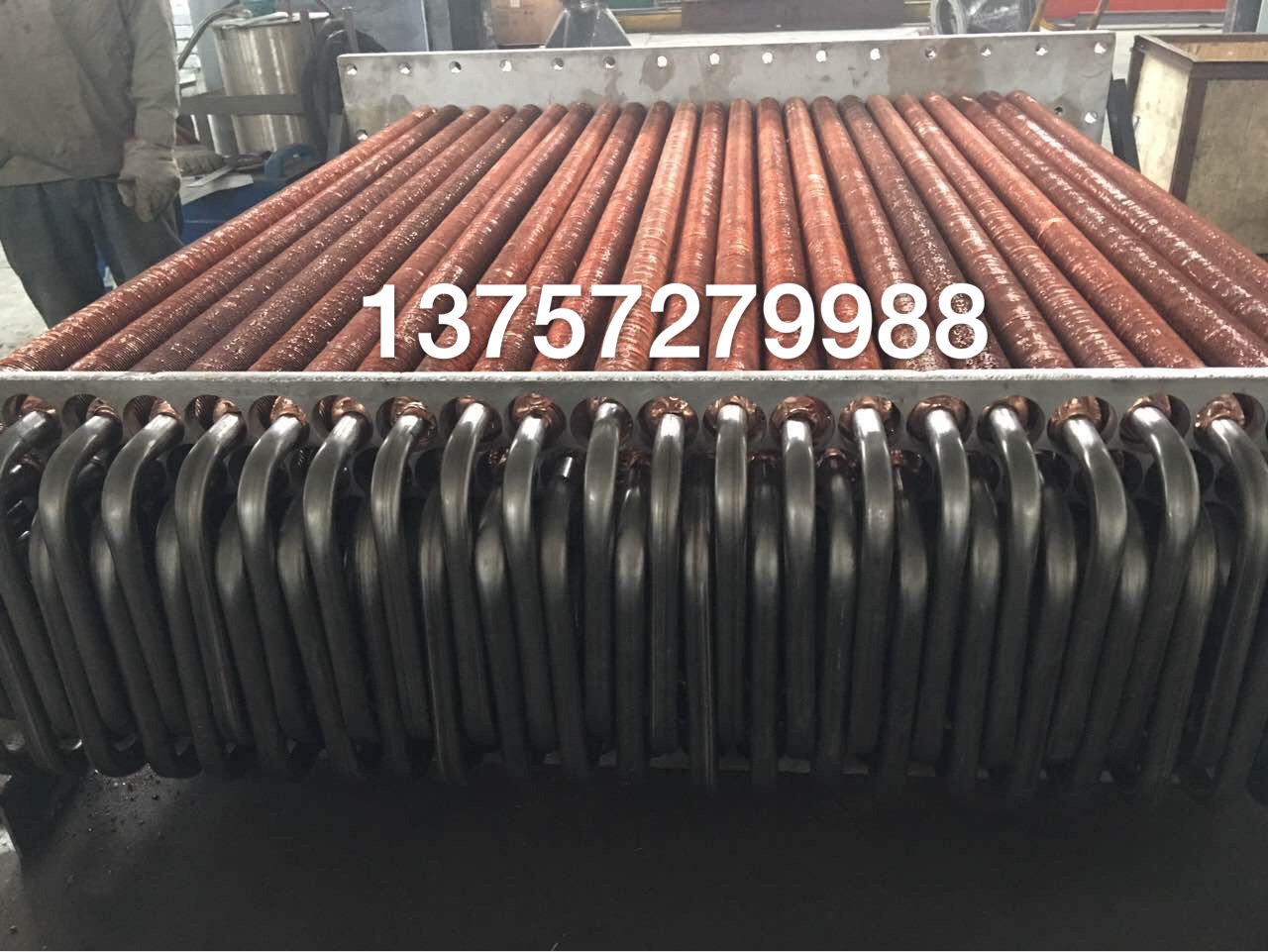 钢铝铜铝不锈钢铜复合翅片管弯管冷却器