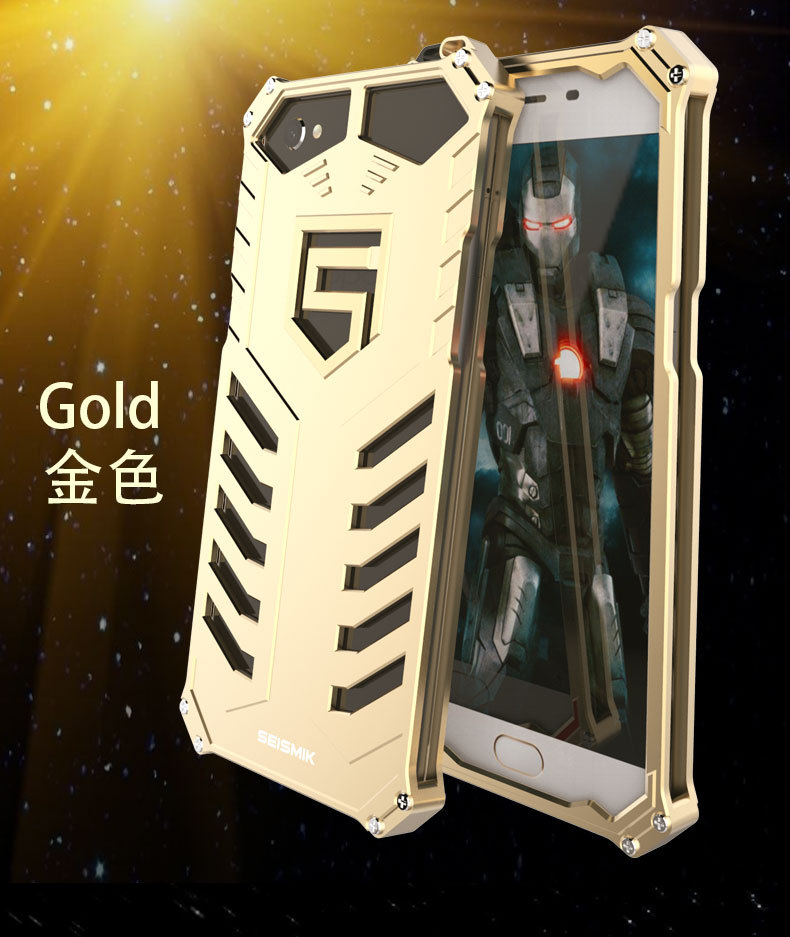 SEISMIK S-ONE Armor Man Shockproof Aluminum Shell Metal Case Cover for OPPO R9s / OPPO R9s Plus / OPPO F3 Plus